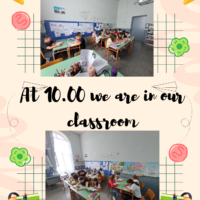 At 10.00 we are in our classroom